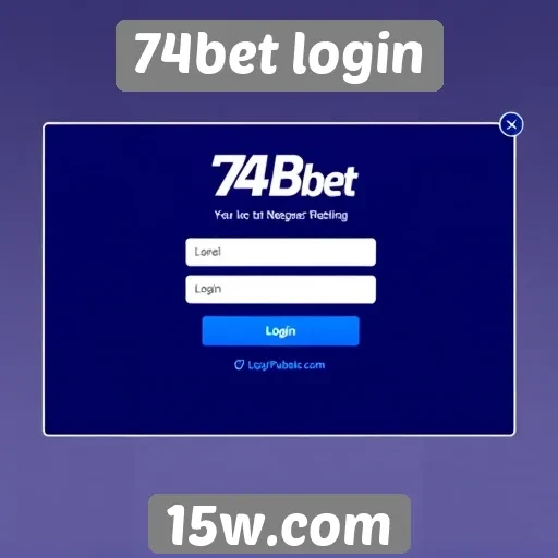 Características do design do site 74bet login