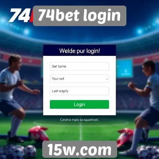 Experiência do usuário ao fazer login no 74bet